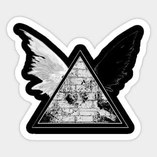 Winged Pyramid Sticker